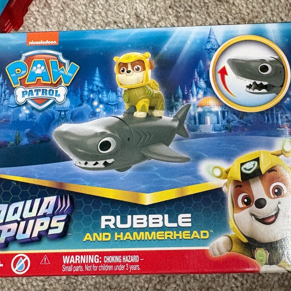 PAW Patrol Aqua Pups Rubble with Gray Hammerhead